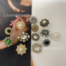 小香风金属镶钻纽扣时髦大衣西服装饰扣毛衣开衫连衣裙纽扣