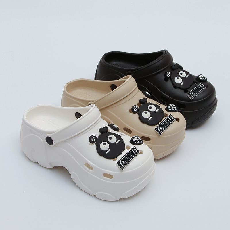 Women's Summer Outer Wear Non-Slip Shoes with a Sense of Stepping on Shit, New Eva Toe-Toe Soft Thick-Soled Sandals for Women