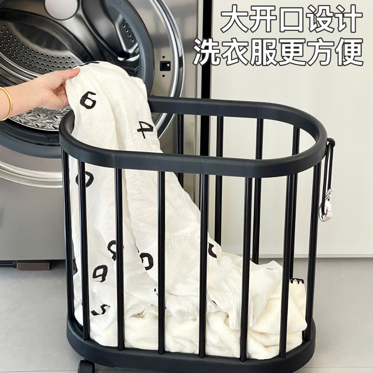 Cesta de ropa sucia para el hogar, cesto de almacenamiento de ropa sucia, baño impermeable, inodoro de gran capacidad, cesto de ropa sucia con ruedas estrechas