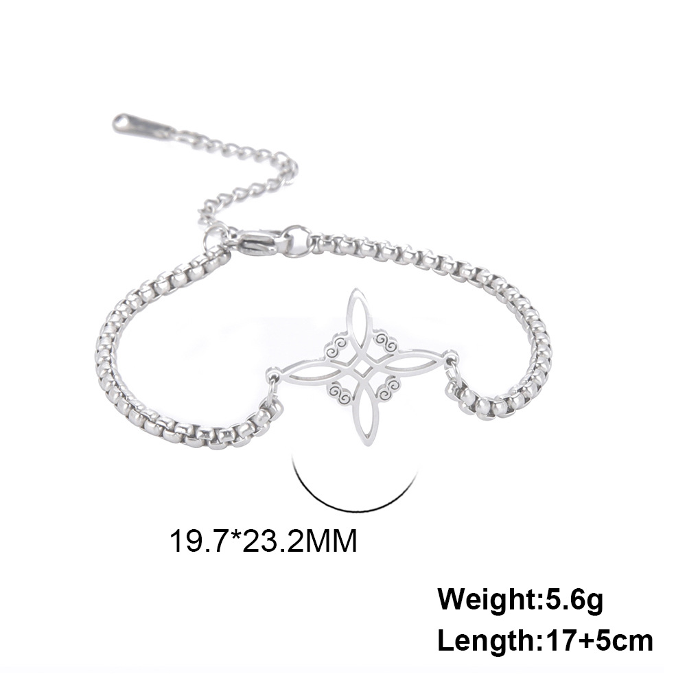 Bracelets Classification 304 Stainless Steel Chain Material Simple Style Classic Style Solid Color 304 Stainless Steel Bracelets In Bulk