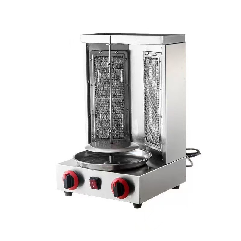 中東バーベキューグリル商業ガス双頭バーベキューグリル垂直電気加熱回転双頭バーベキューグリルメーカー供給|undefined