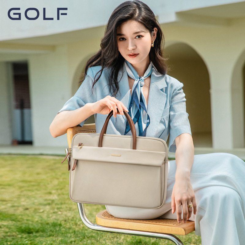 GOLF 노트북 가방 여성 대용량 14 인치 노트북 가방 비즈니스 패션 서류 가방 여성