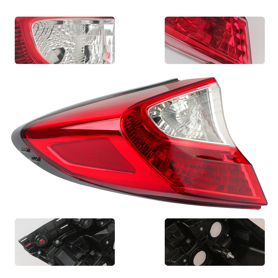 Adaptable a 18 19 20 21 años CHR Yize luz trasera semieconjunto de freno de dirección de luz de marcha atrás cubierta