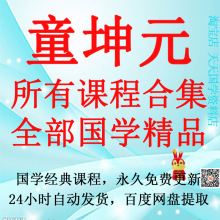 音频学习视频童坤元精品课程速发教程国学文档资料市面全部合集