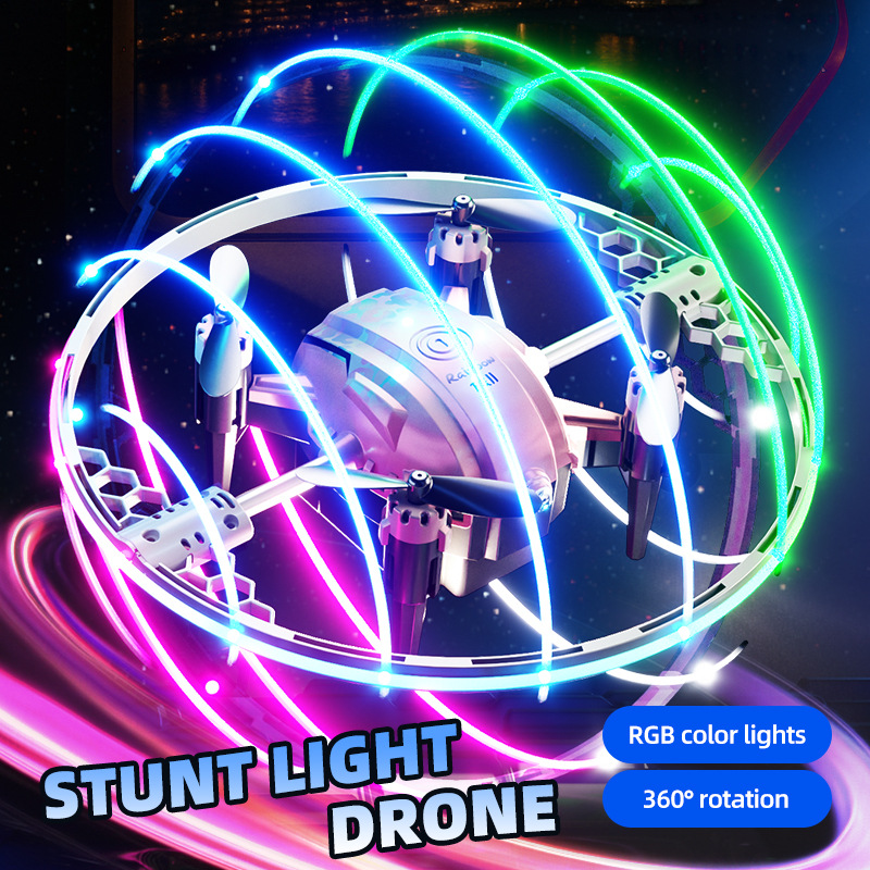 Cross-Border New Product Jjrc Mini Star Ring Rotating Stunt Aircraft Toy Intelligent Return to Air Pressure Fixed Height Drone