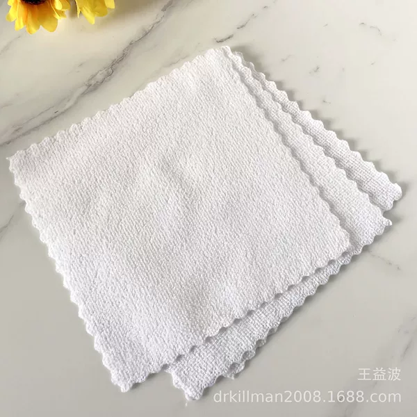 Disposable hotel white small towel kindergarten square handkerchief shoe cloth instrument towel small square wholesale