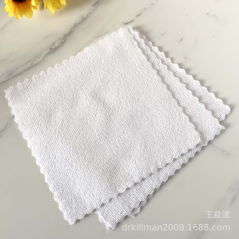 Disposable hotel white small towel kindergarten square handkerchief shoe cloth instrument towel small square wholesale