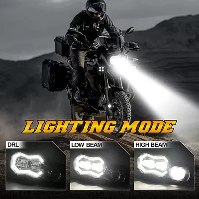 Headlights, Motorcycle headlights, headlights