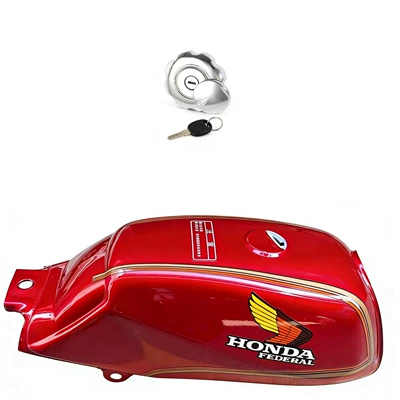 Fuel tank Honda WIN100 Eagle 100, thickened - red-fuel-tank-cap
