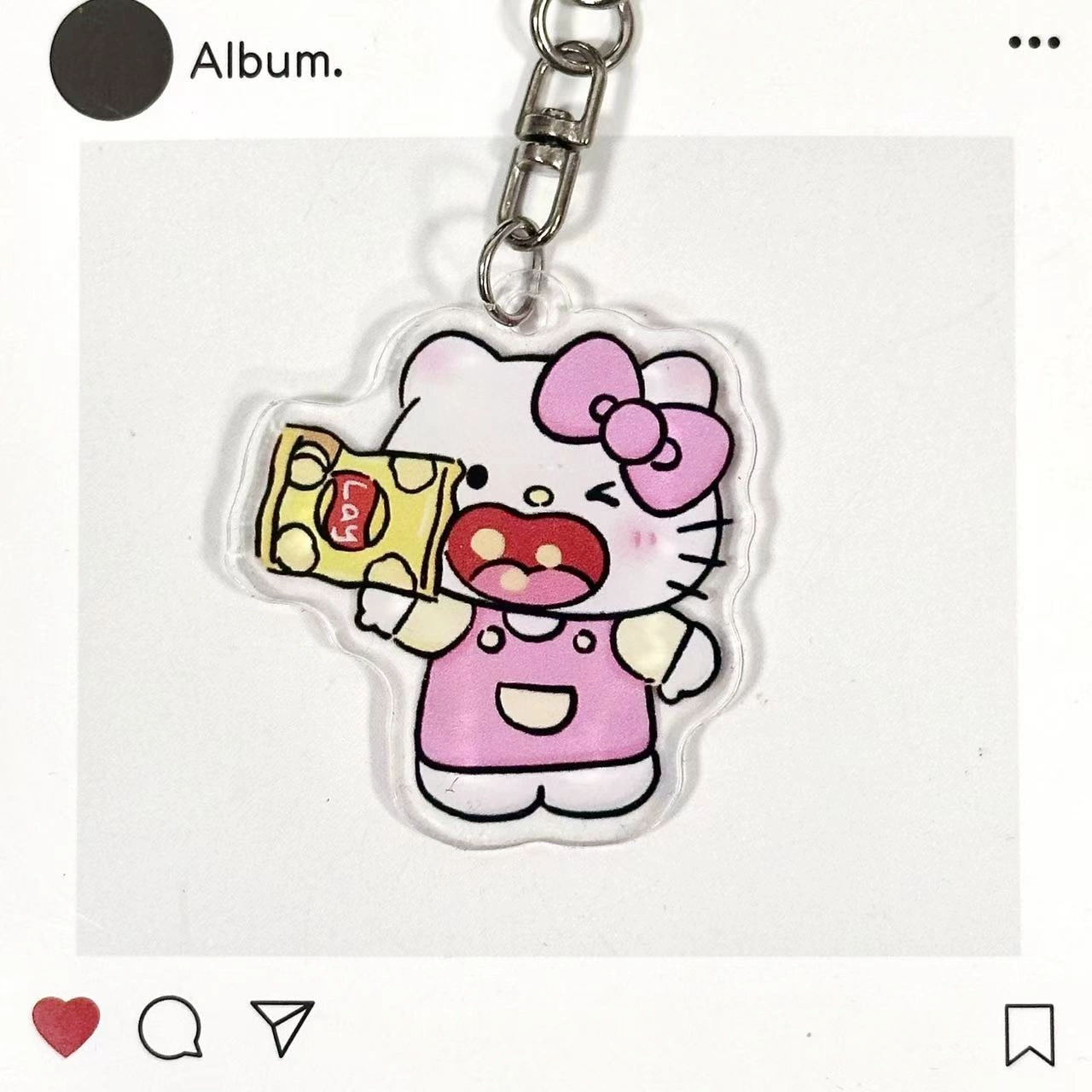 Китти Hello Kitty, мультяшный акриловый брелок, подвеска, милая деталь, подарок на день рождения