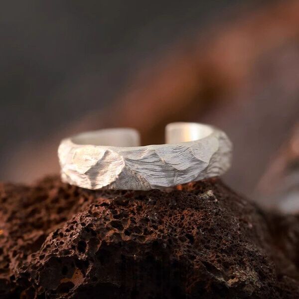 Adjustable ring for men and women handmade