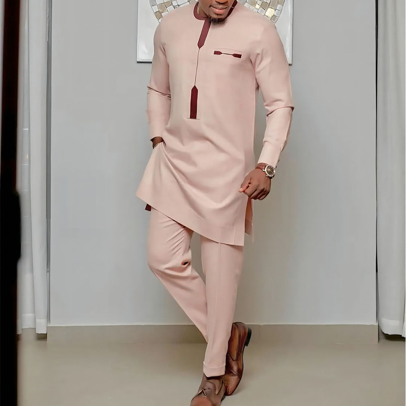 2022 New Aliexpress African Ethnic Style Men's Casual Suit Printed Shirt and Pants 2-Piece Set 2022 New Aliexpress African Ethnic Style Men's Casual Suit Printed Shirt and Pants 2-Piece Set