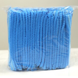 Factory Double Rib Disposable Strip Cap Headgear Non-woven Chef Cap Dust-proof Hygienic Food Cap Female Catering Net Cap