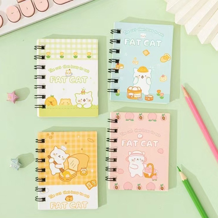 Cuaderno de bolsillo de dibujos animados A7 portátil para niños estudiantes regalos recompensas pequeñas bobinas de regalo mini cuaderno