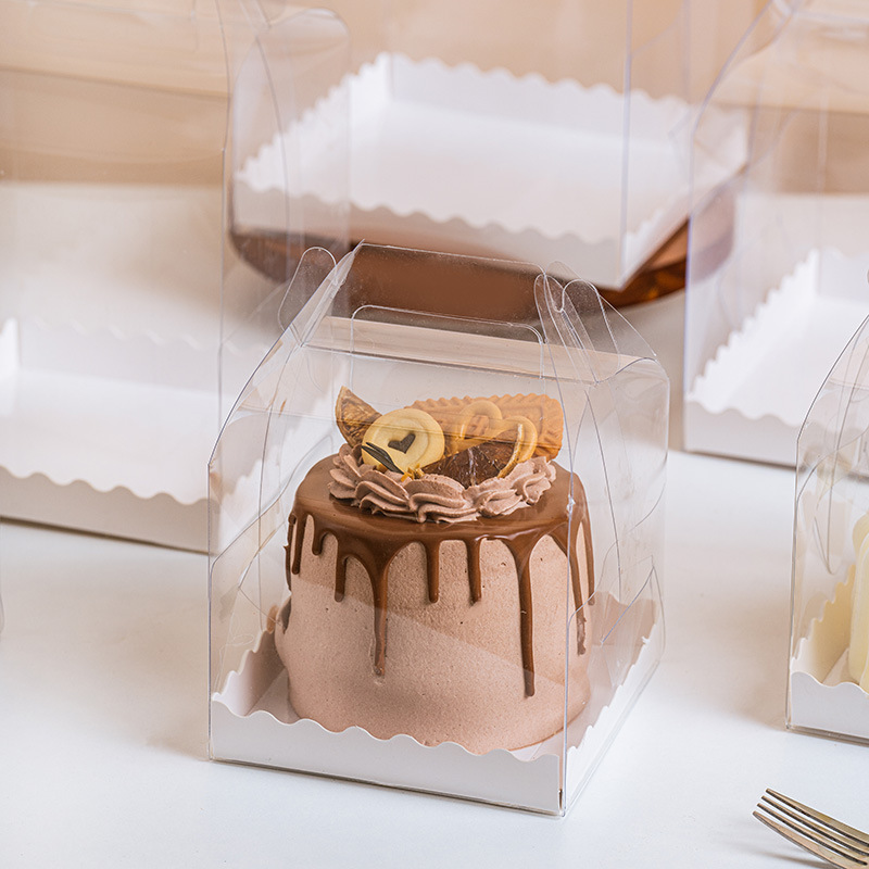 3インチ4インチ5インチ6インチ誕生日透明ケーキケース5インチ6インチケーキ包装ケース高さ|undefined