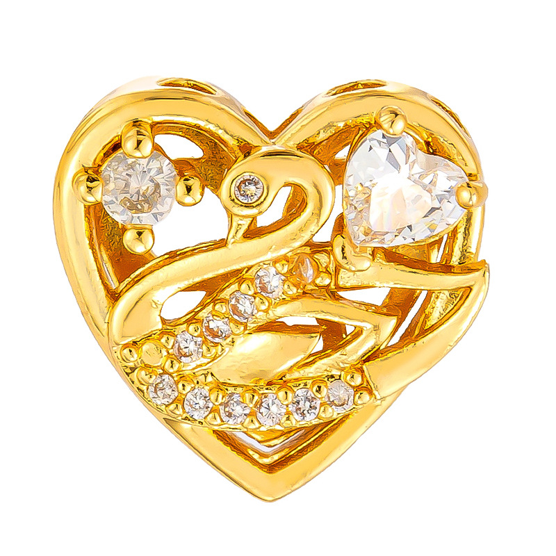 Antiguo método oro goteando aceite azul quemado colgante cuentas Dios de la riqueza atrapador de sueños flor cuentas de tambor accesorios de bricolaje joyería de transferencia