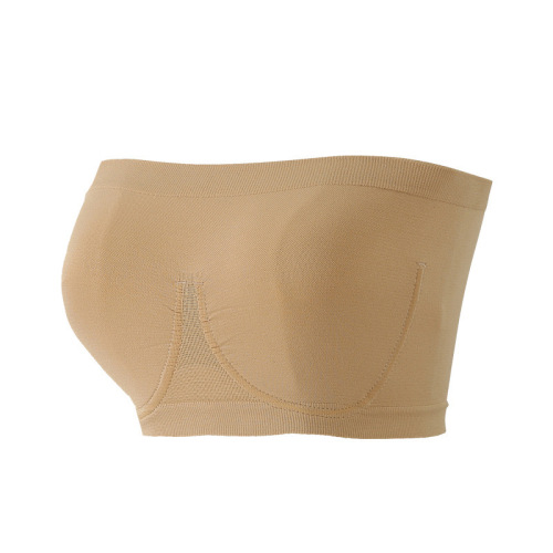 Plus size cross-border women's angel seamless imitation steel ring tube top bra strapless chest wrap Amazon foreign trade underwear