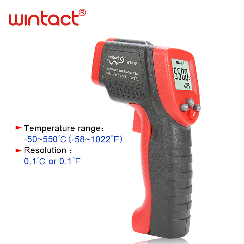 汇天益WT550高精度工业物体表面红外测温仪Infrared Thermometer