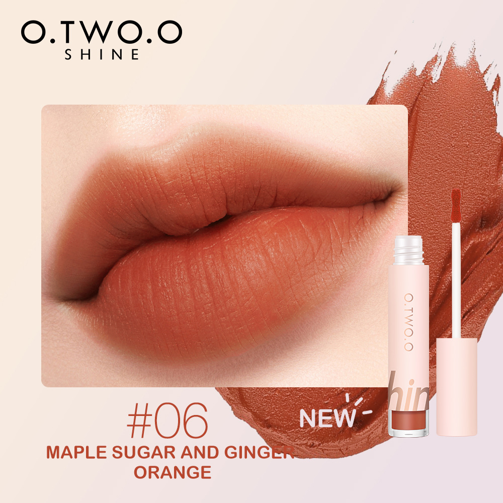 O.TWO. O soft cotton mist first love lip mud powder Blusher eye shadow can be used three times, velvet does not touch the cup and does not fade06#