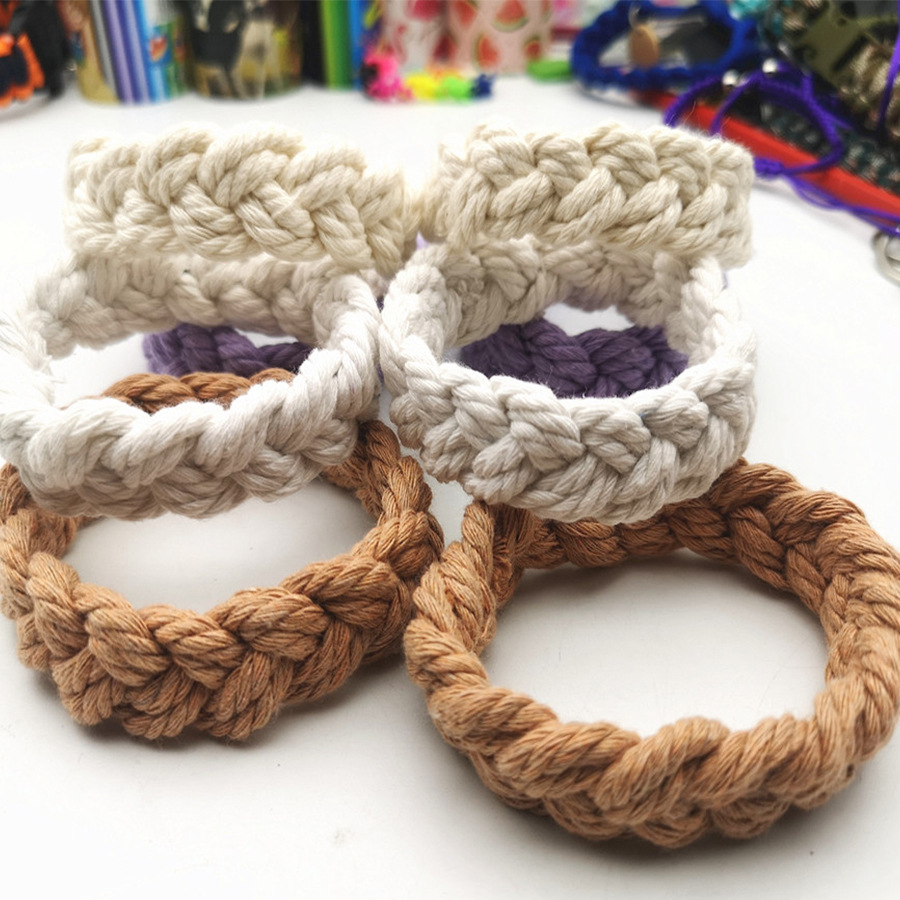 Woven bracelet set Korean Edition Elastic rope weave Bracelet ins lovers Bracelet Simplicity Cotton rope bracelet