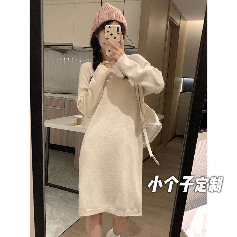 150 Shorty Lazy Style Pullover Sweater Women's Autumn and Winter Long xs Long Sleeve Hooded Knitted dress 150 Shorty Lazy Style Pullover Sweater Women's Autumn and Winter Long xs Long Sleeve Hooded Knitted dress