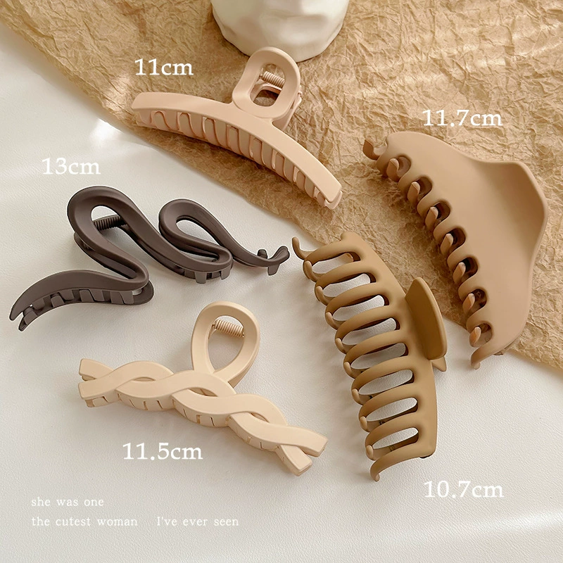 Заколки для волос, набор assorted, детские и взрослые, матовые формы 4,5–13 см