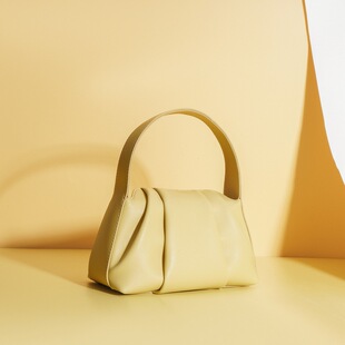 Small design leather one-shoulder bag, shoulder bag, Korean style, South Korea, genuine leather