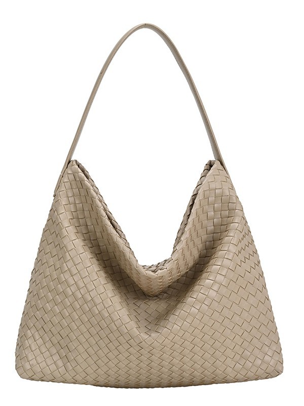 Bolsa para mujeres 2026 comercio exterior nueva textura de alta calidad tejida versátil bolso de mano de gran capacidad de lujo ligero bolso de viaje