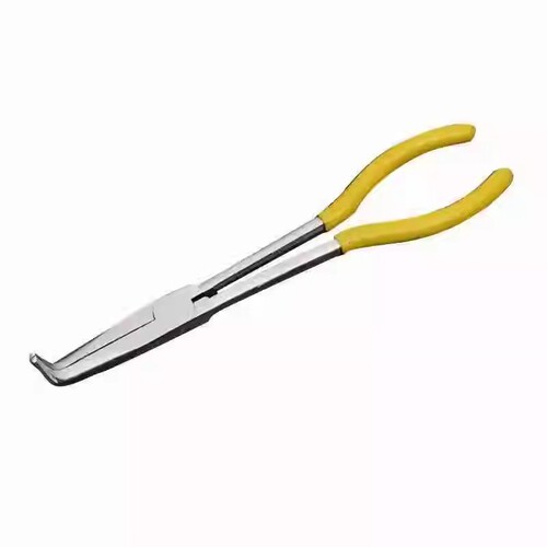11 inch extended needle nose pliers clamping pliers pointed nose pliers long nose pliers 275mm extended handle curved nose garbage pliers foreign trade
