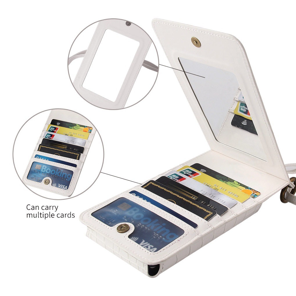 Bolso del teléfono móvil de la mujer 2023 nuevo bolso de mensajero multifuncional retro europeo y americano mini hombro cocodrilo patrón monedero