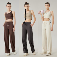 2024新款瑜伽服运动套装女健身速干训练服网红跑步速干晨练套装