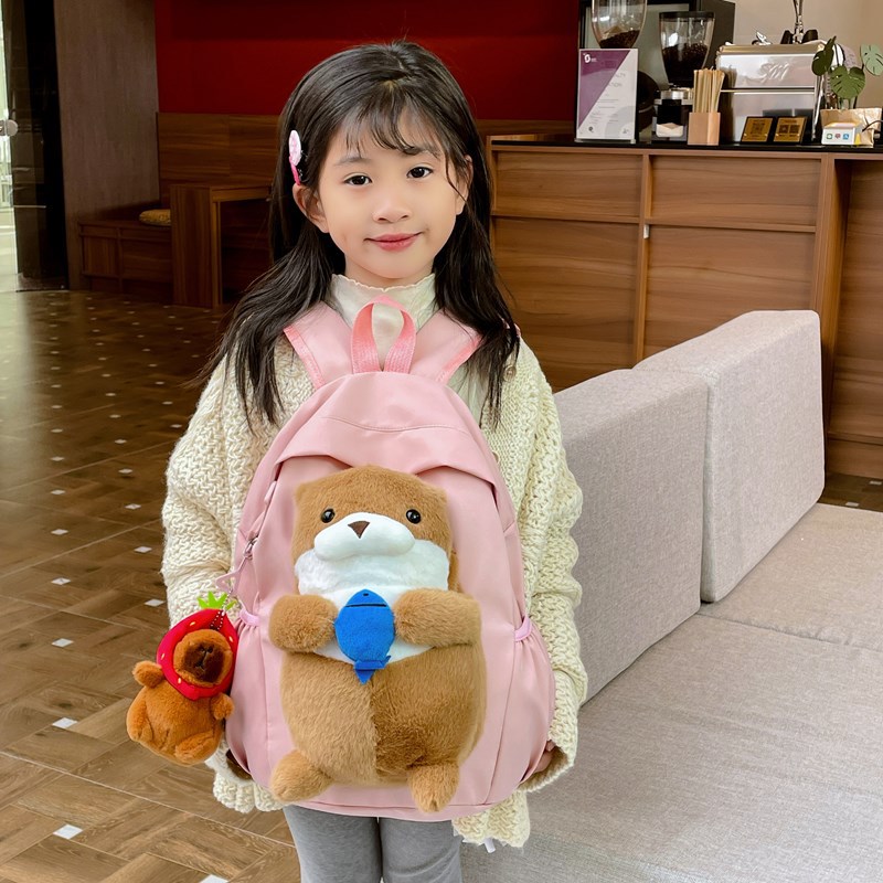 Caricaturas lindas mochila para niños y niñas mochila para muñecas de jardín de infantes 2024 nueva mochila para niños de gran capacidad