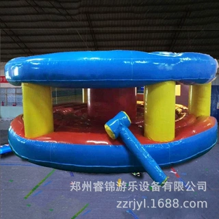 趣味游戏体育活动项目真人打地鼠道具竞赛毛毛虫十拿九稳充气玩具