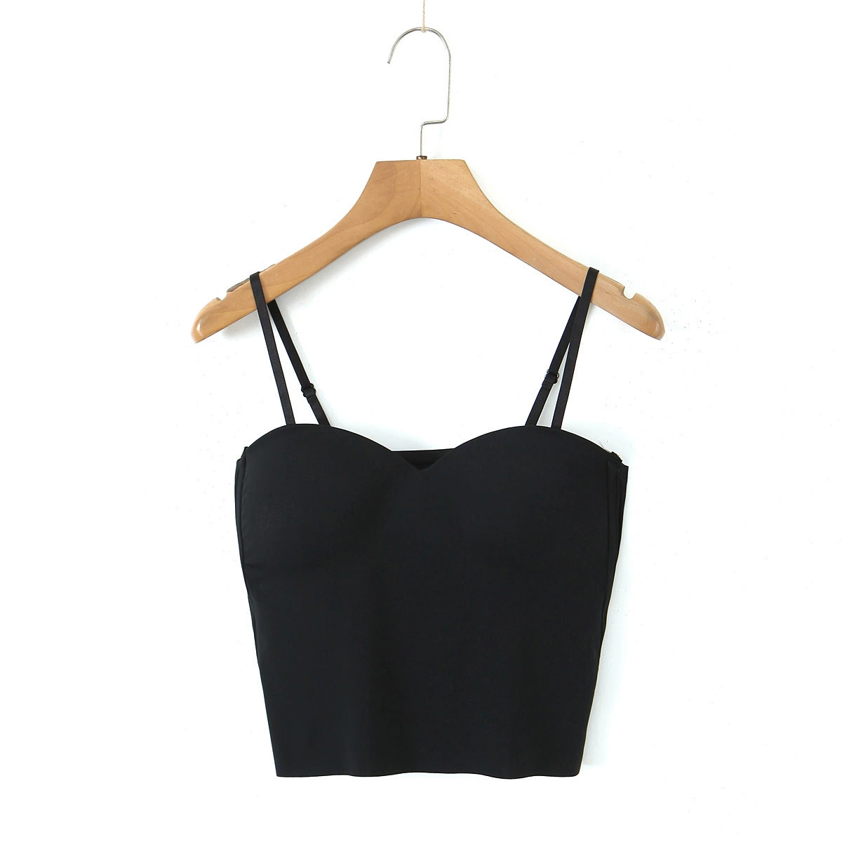 Tank Top with Built-in Cups, Strap Bra Style, Plus Size 2XL–4XL, Sweetheart Back Detail