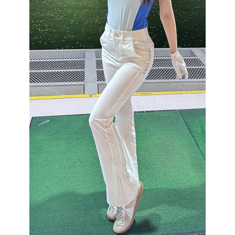 Tashi Golf Elegant Sports Elastic Slim Pants Women's Golf Clothing Women's Sun Protection Short-Sleeved Tops Summer