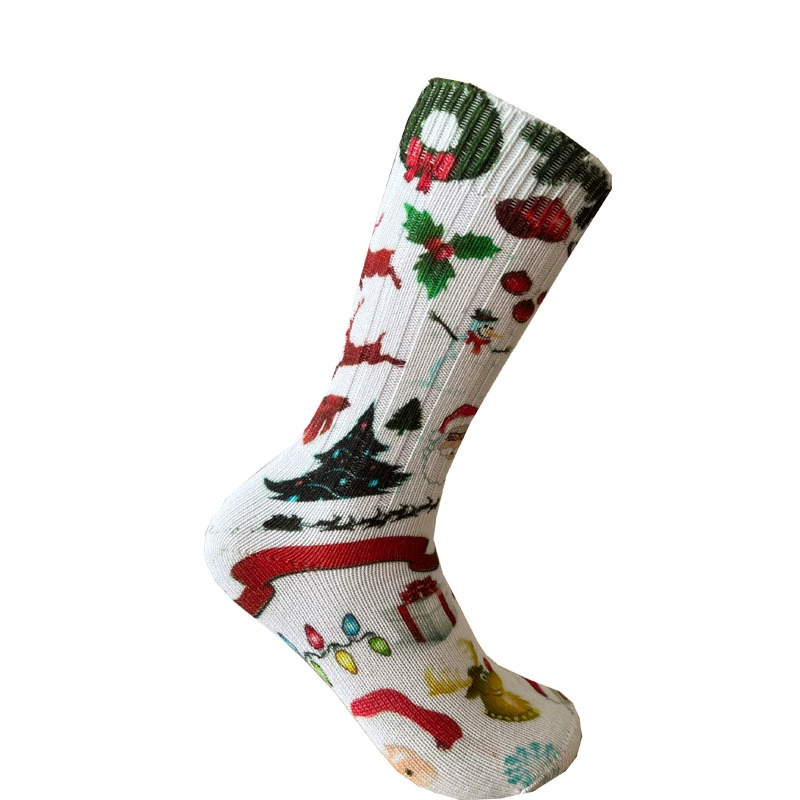 Взрывы рождественские носки мужские и женские носки-трубки Праздничные Носки Amazon трансграничные новые носки оптом хлопчатобумажные носки с принтом