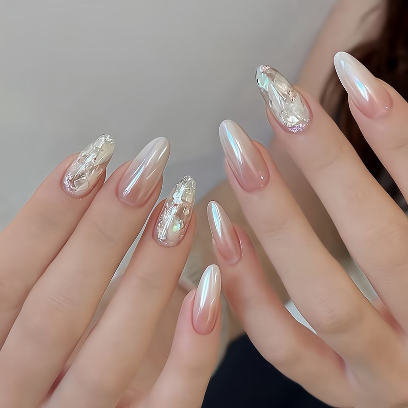 Colorful Her - Acetic Acid Hyaluronic Acid Handmade Nail Art Wearable Nails Short Style High-End Ins Internet Celebrity Style Hot Girl Sweet Cool Look That Enhances Complexion Colorful Her - Acetic Acid Hyaluronic Acid Handmade Nail Art Wearable Nails Short Style High-End Ins Internet Celebrity Style Hot Girl Sweet Cool Look That Enhances Complexion