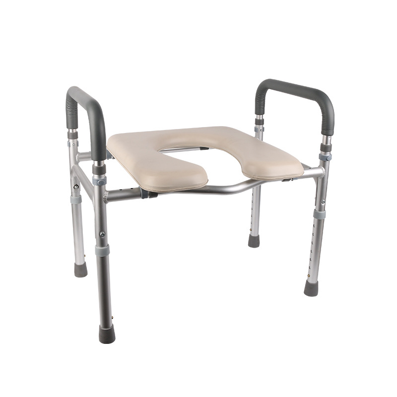 silla de inodoro de aleación de aluminio para personas mayores elevador de inodoro estante para mujeres embarazadas mayores elevador de inodoro taburete