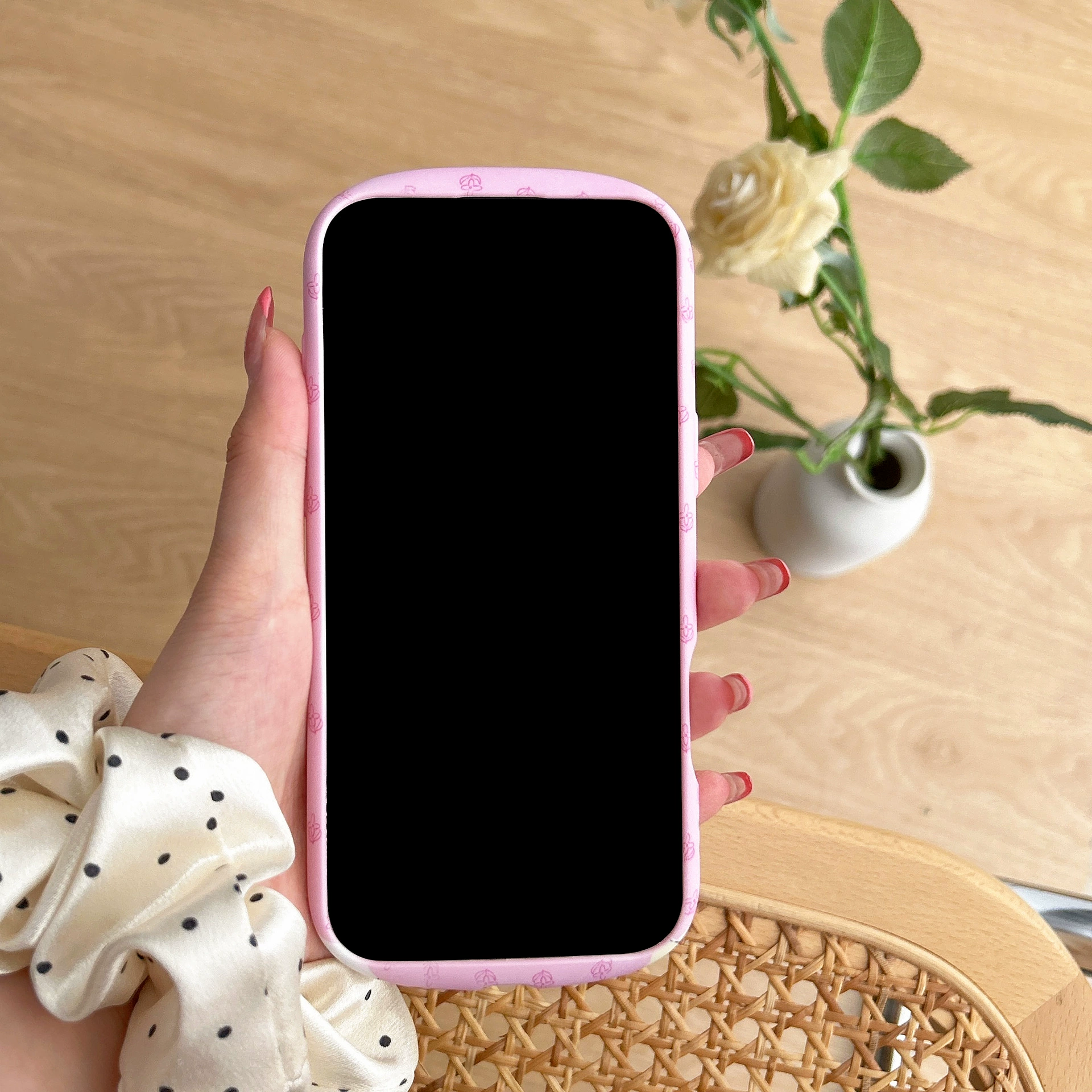 Apple, фуксия совместимый кролик, iPhone16 Pro, iPhone 15, чехол для телефона, с рисунком, iphone, 13