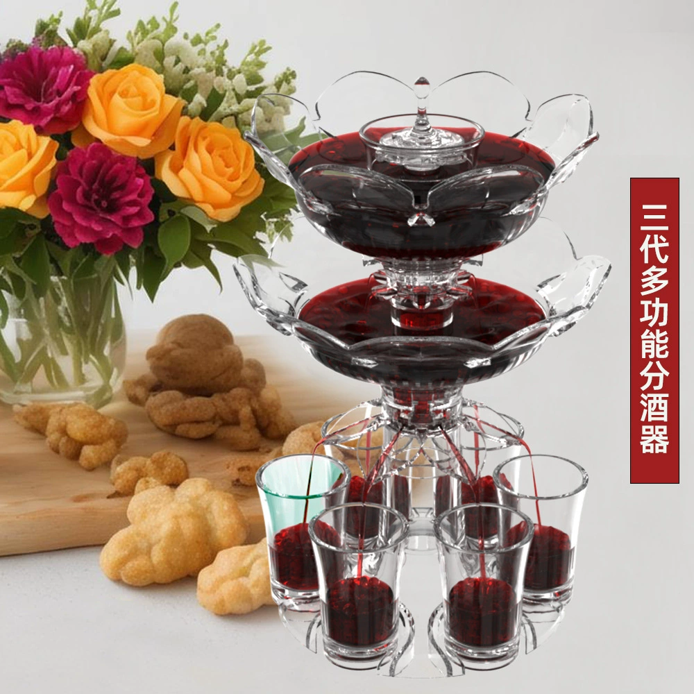 Три поколения вечеринки, чтобы налить винный артефакт Amazon Горячая продажа Винный набор PMMA Пищевой виски кружки оптом