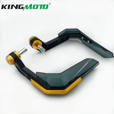Motorcycle front windshield deflector, electric vehicle handlebar protection - golden