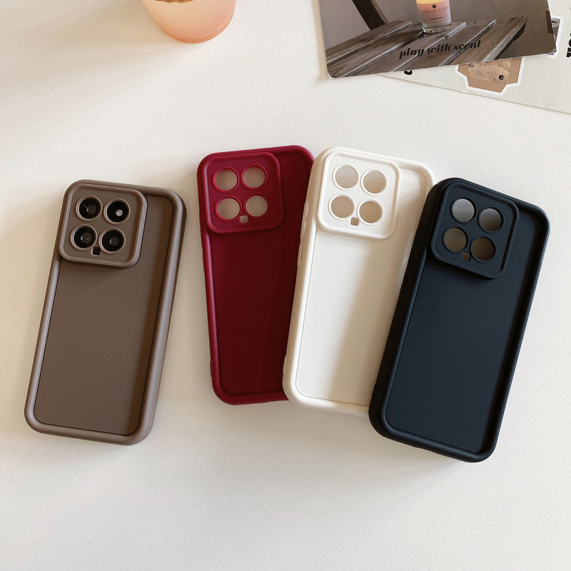 For Xiaomi 15 mobile phone case groove all-inclusive red rice note14 simple silicone diy soft red rice K70 protective case For Xiaomi 15 mobile phone case groove all-inclusive red rice note14 simple silicone diy soft red rice K70 protective case