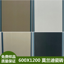 600*1200莫兰迪纯色瓷砖现代简约室内地板砖工程批发客餐厅地砖