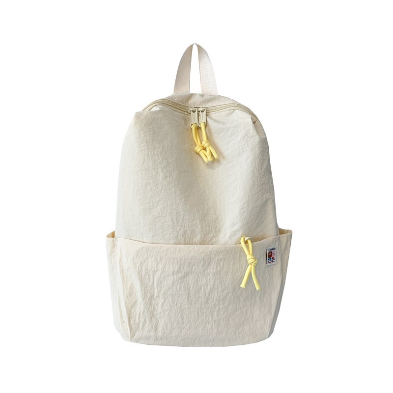 Mochila de color macaron para niños y niñas, mochila escolar de gran capacidad, mochila infantil de color sólido ligera y casual
