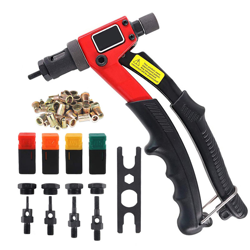 BT-603手动拉铆钉枪螺母枪固定带芯棒镀彩锌螺母纸盒装M3-M6