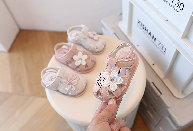 Estate nuove donne bambino 0-1-2 anni neonato suola morbida scarpe da principessa da passeggio sandali Baotou per bambini_voghion.com