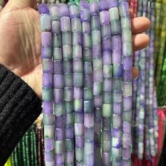 工廠直銷10*14六角柱石英岩散珠串珠diy服裝首飾飾品配件批發