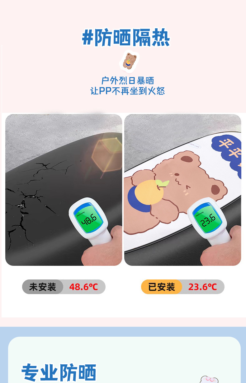Electric Vehicle Seat Cover Waterproof and Sun-Proof, Scooter Motorcycle Battery Car Thickened Leather Seat Cover, Heat-Insulating and Wear-Resistant Seat Cushion