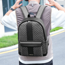 时尚大容量商务出差电脑包户外运动旅行休闲背包新款格纹双肩包包