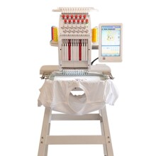 1201刺绣布料电脑电子花样机缝纫机绣字机可涂鸦小型绣花机带脚架